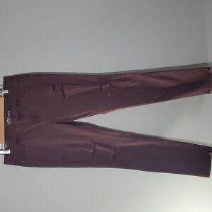 New York & Company soho jeans women's size 12 legging burgundy soho